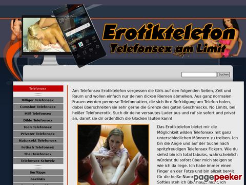 Das Erotiktelefon - Telefonsex ohne Limit