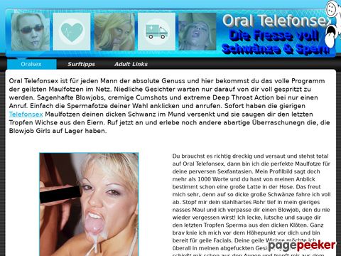 Details : Blowjob Telefonsex - Kehlenfick, Facials & Cumshots